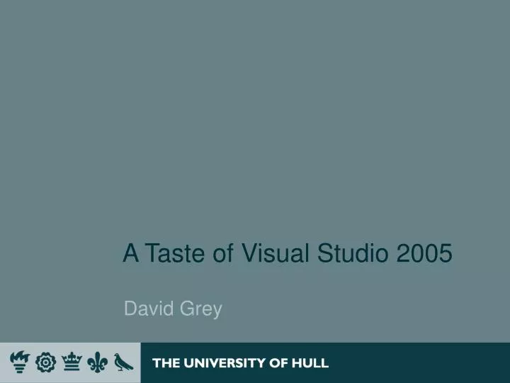 a taste of visual studio 2005