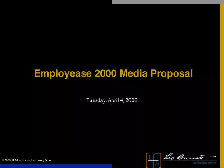 employease 2000 media proposal