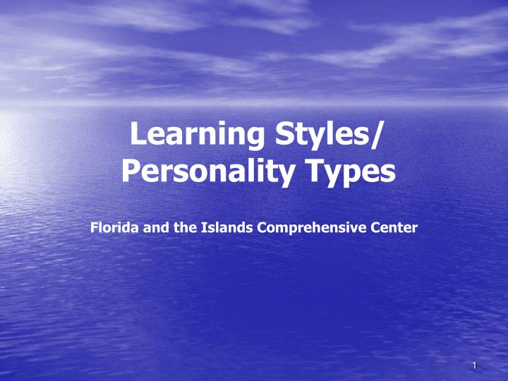 learning styles personality types