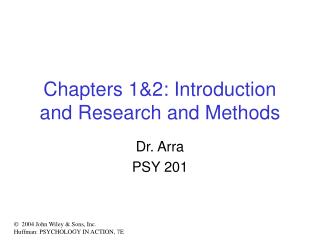 Chapters 1&amp;2: Introduction and Research and Methods
