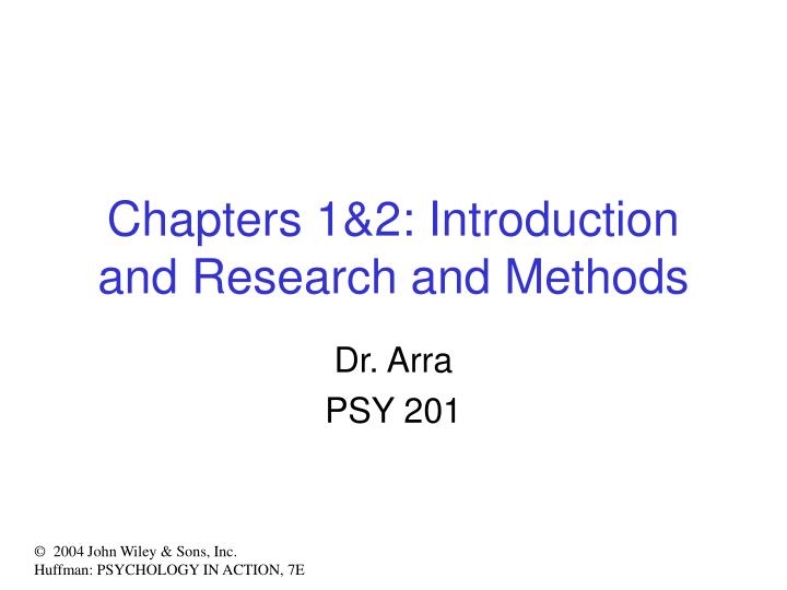 chapters 1 2 introduction and research and methods