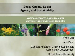Social Capital, Social Agency and Sustainability