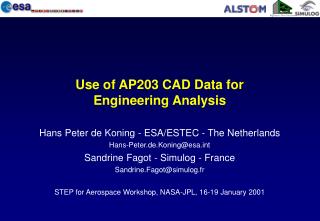 Use of AP203 CAD Data for Engineering Analysis
