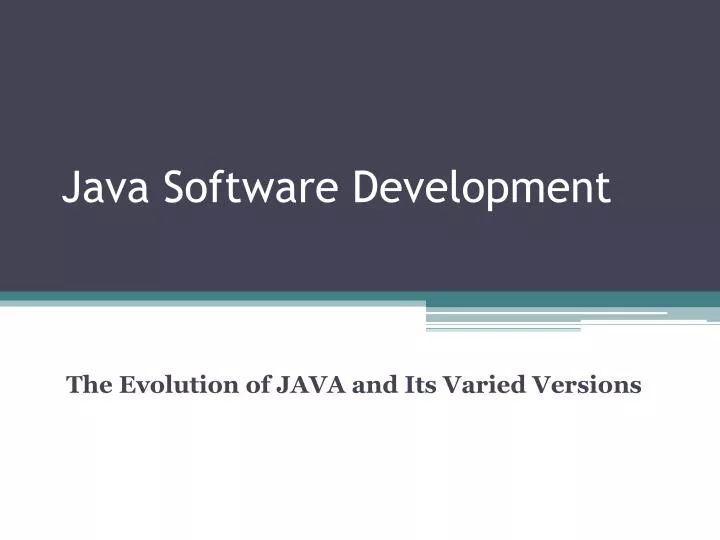 java software development