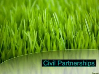 civil partnerships