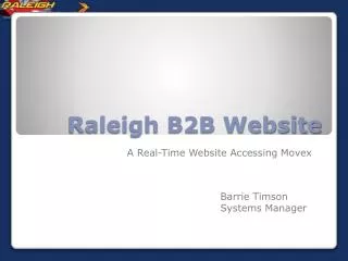 Raleigh B2B Website
