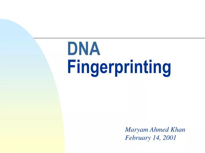 dna fingerprinting