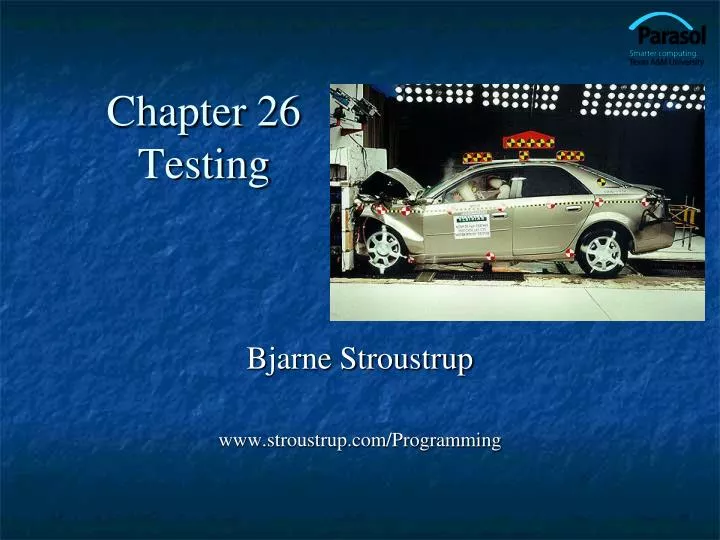 chapter 26 testing