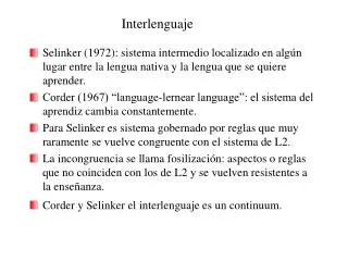Interlenguaje