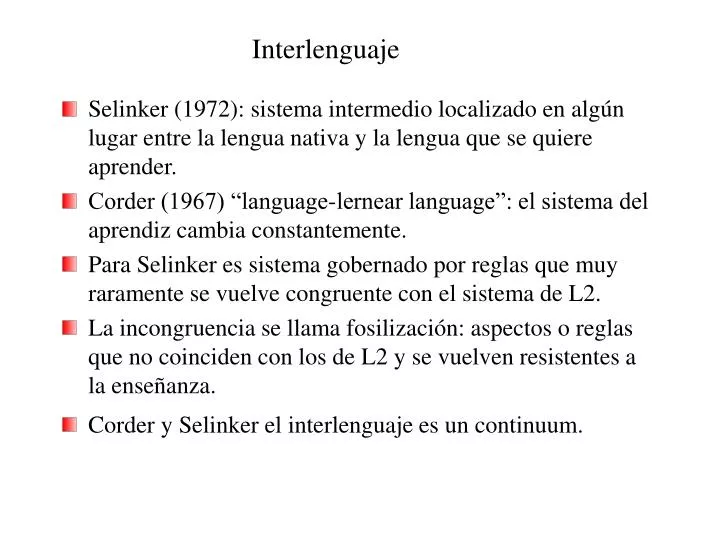 interlenguaje