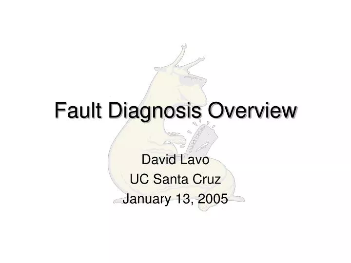 fault diagnosis overview