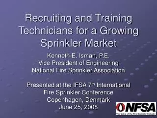 Recruiting and Training Technicians for a Growing Sprinkler Market