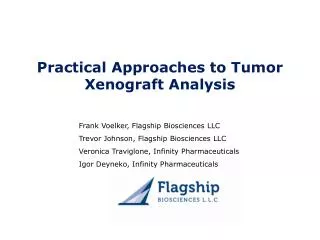 Practical Approaches to Tumor Xenograft Analysis