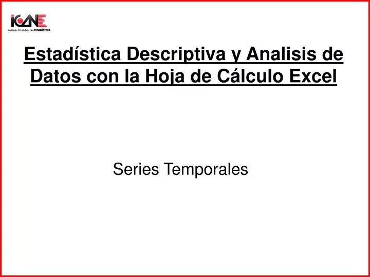 estad stica descriptiva y analisis de datos con la hoja de c lculo excel