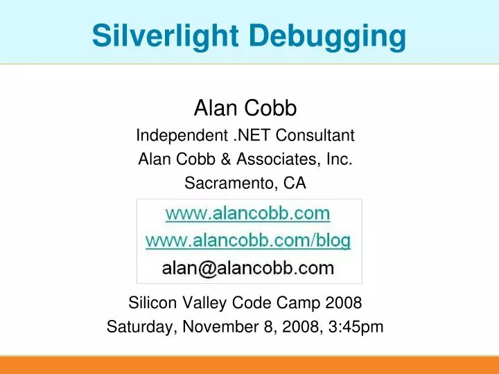 silverlight debugging