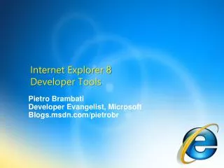 Internet Explorer 8 Developer Tools