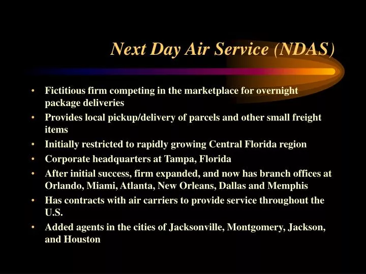 next day air service ndas