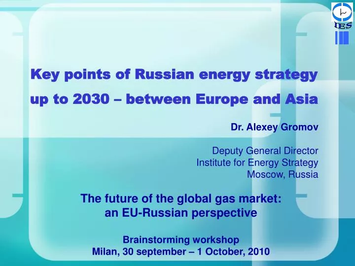 key points of russian energy strategy up to 2030 between europe and asia