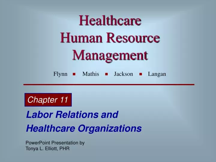 healthcare human resource management flynn mathis jackson langan