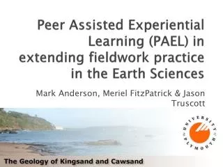 Peer Assisted Experiential Learning (PAEL) in extending fieldwork practice in the Earth Sciences