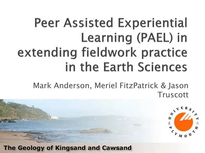 peer assisted experiential learning pael in extending fieldwork practice in the earth sciences