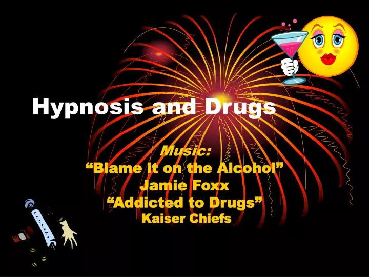 hypnosis and drugs