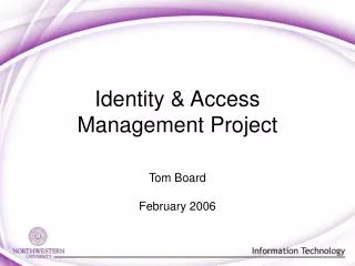 Identity &amp; Access Management Project