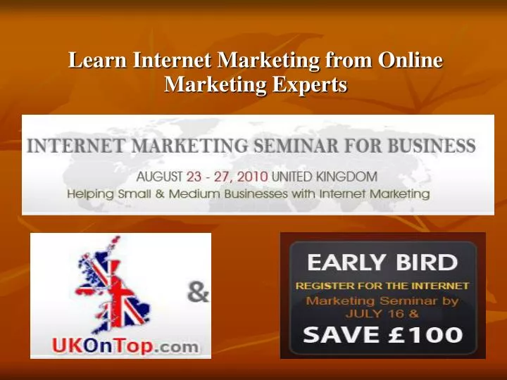 learn internet marketing from online marketing experts