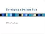 Developing a Business Plan - slide 1