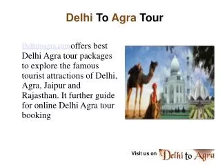 delhi to agra tour