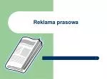 Reklama prasowa - slide 1