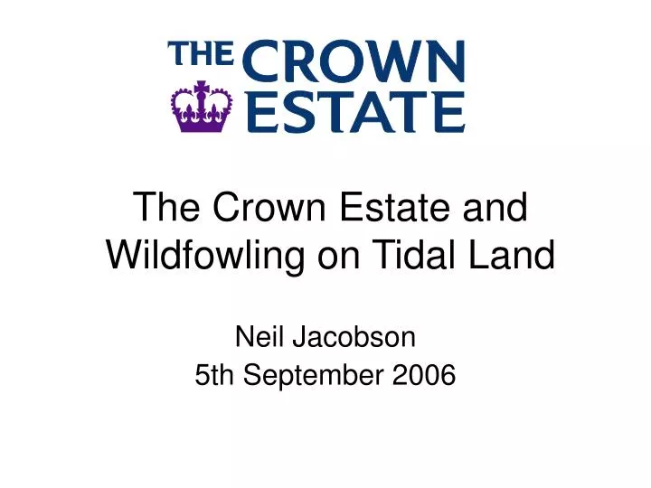 the crown estate and wildfowling on tidal land
