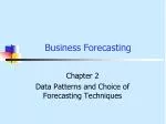 Business Forecasting - slide 1