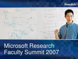 Microsoft Research Faculty Summit 2007