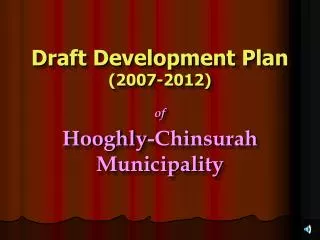 Draft Development Plan (2007-2012)