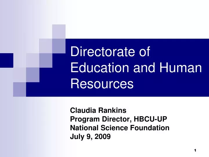 directorate of education and human resources