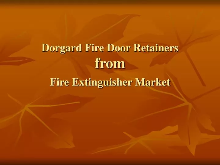 dorgard fire door retainers from fire extinguisher market