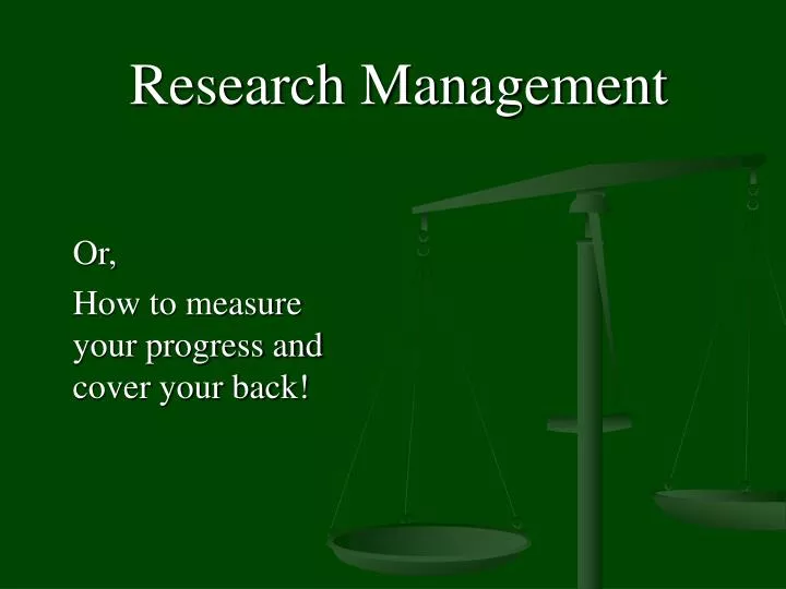 research management