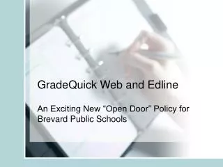 GradeQuick Web and Edline