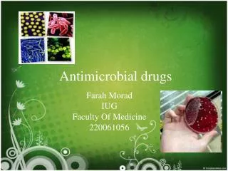 Antimicrobial drugs