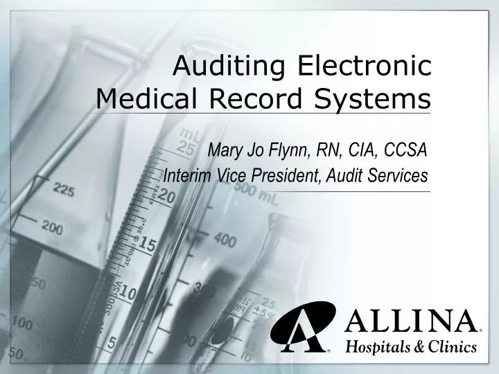 auditing electronic medical record systems