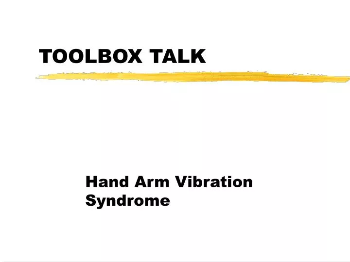 toolbox talk