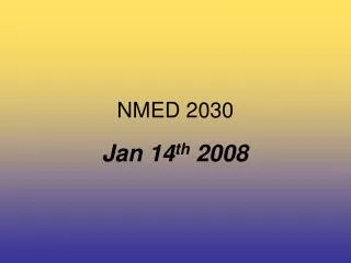 NMED 2030