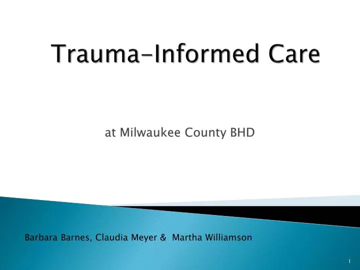 trauma informed care