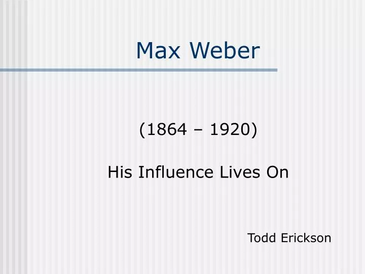 max weber