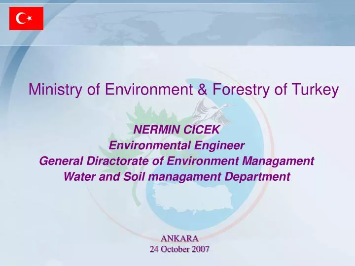 ministry of environment forestry of turkey