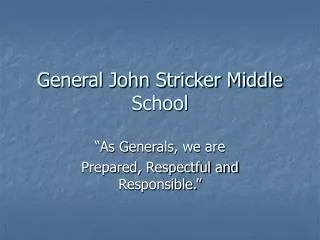 General John Stricker Middle School
