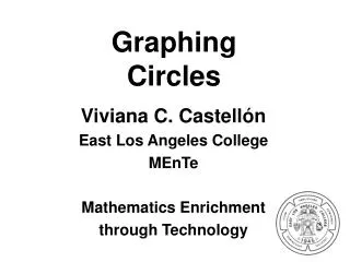 Graphing Circles