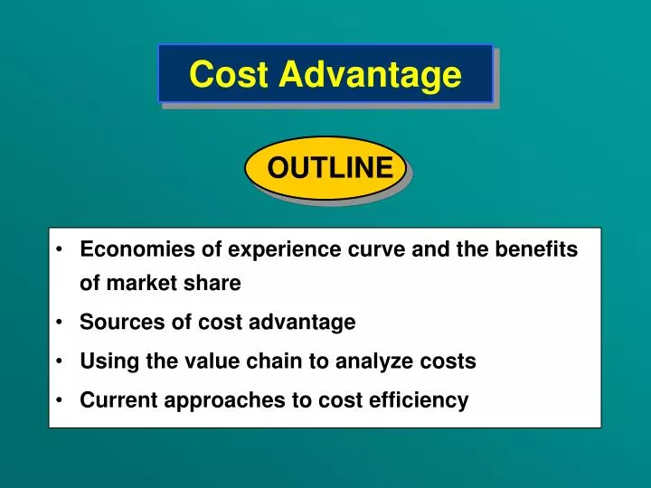 cost advantage