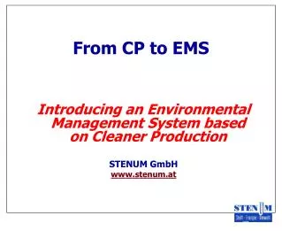 From CP to EMS